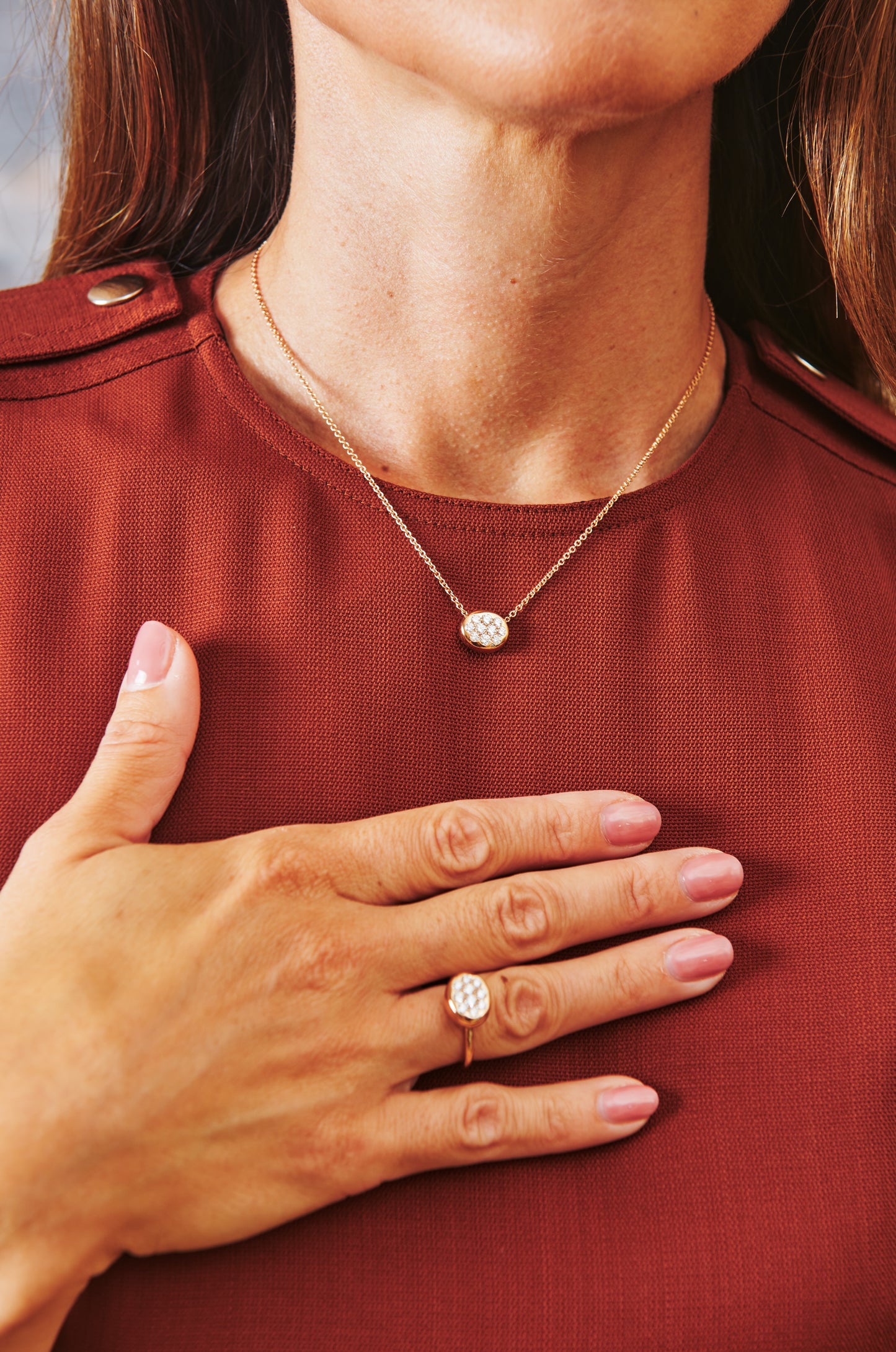 Stardust Pendant and Chain