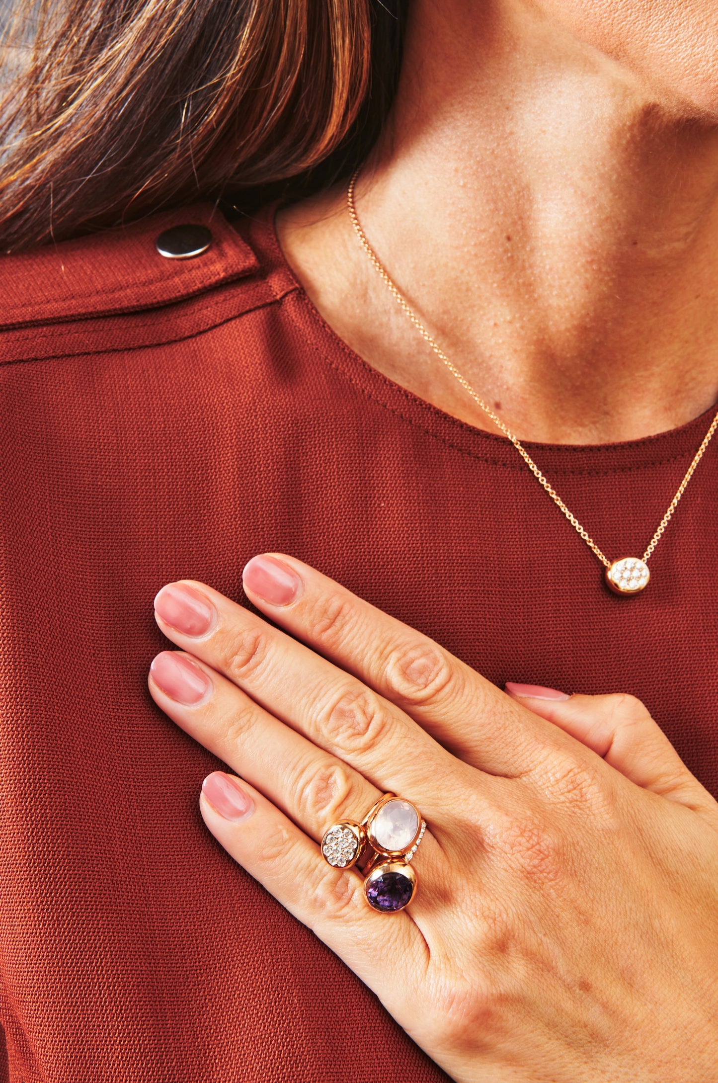 Stardust Pendant and Chain