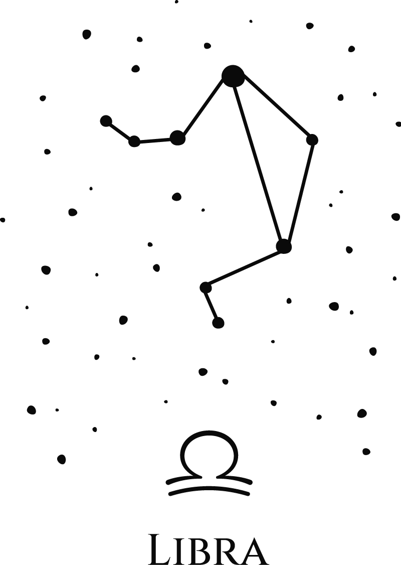 Libra Constellation Earring