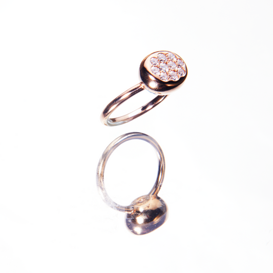 yellow gold and diamond ring by 11th house