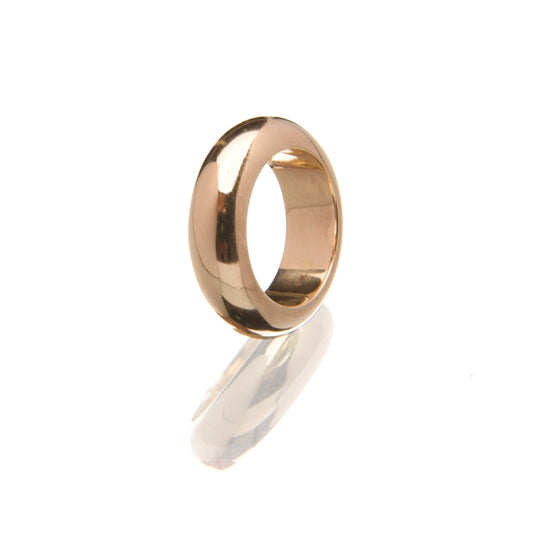 14k Yellow gold stout ring by 11th house. Made in Italy