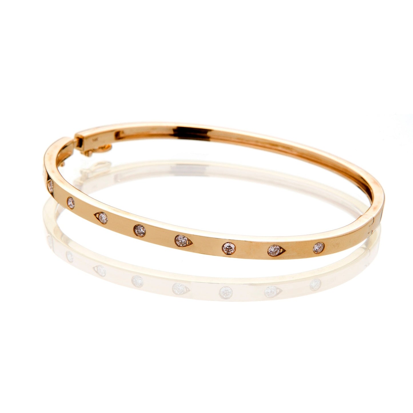yellow gold and diamond bracelet